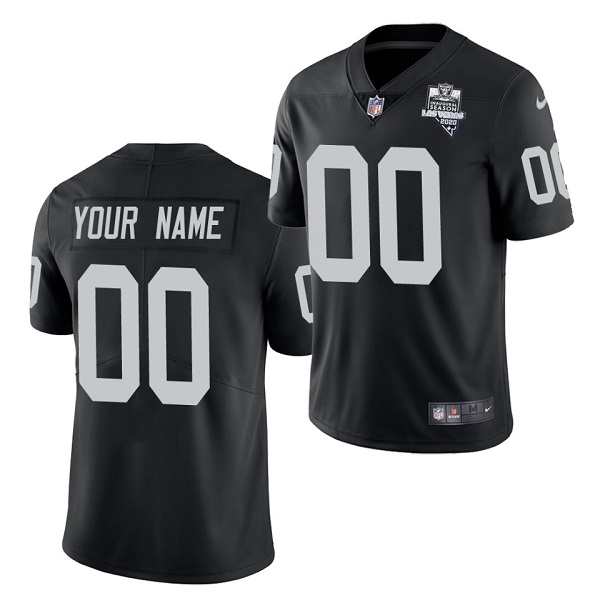 Men's Las Vegas Raiders ACTIVE PLAYER Custom Black NFL 2020 Inaugural Season Vapor Limited Stitched Jersey